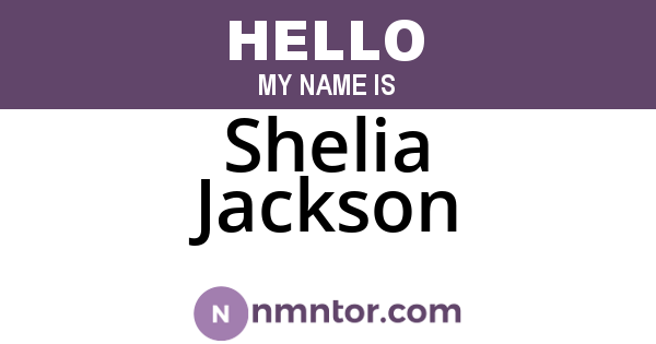 Shelia Jackson