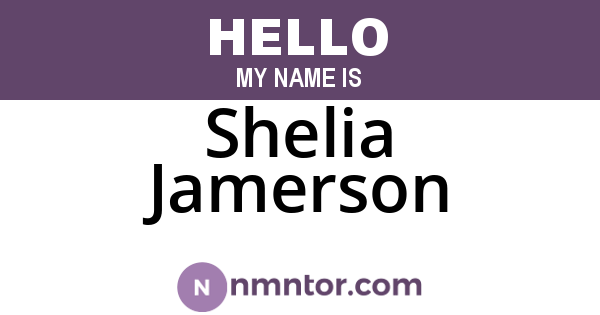 Shelia Jamerson