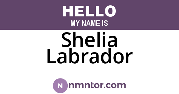 Shelia Labrador