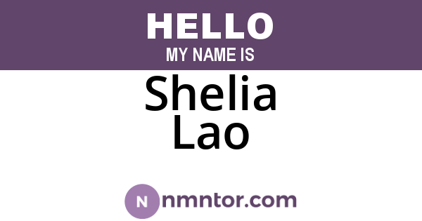 Shelia Lao
