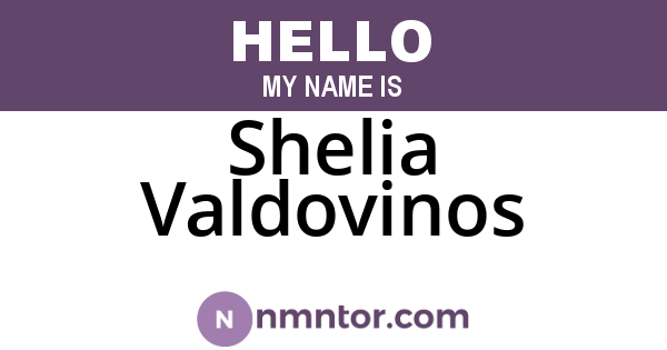 Shelia Valdovinos