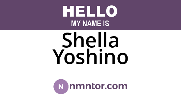 Shella Yoshino