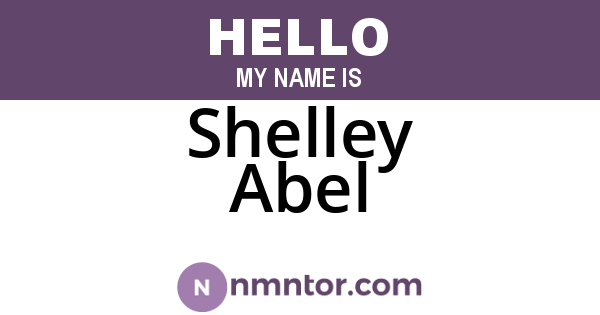 Shelley Abel