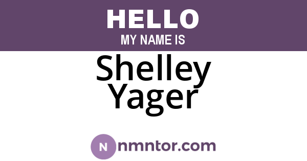 Shelley Yager