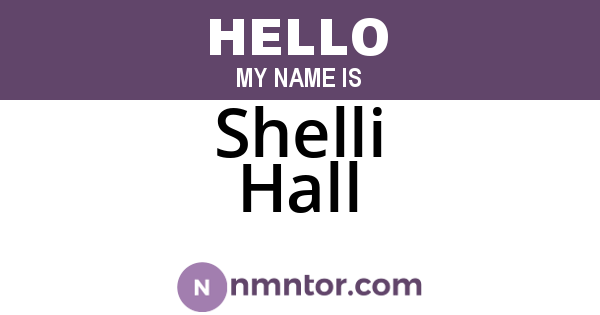 Shelli Hall