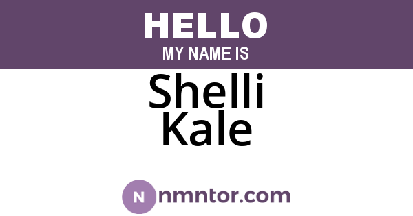 Shelli Kale