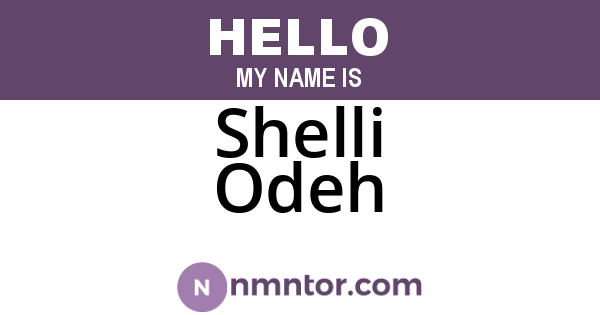 Shelli Odeh