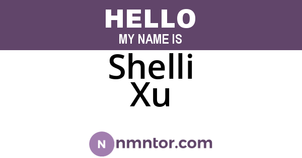 Shelli Xu