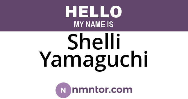Shelli Yamaguchi