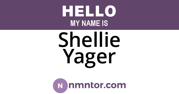 Shellie Yager