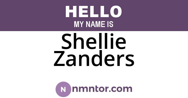 Shellie Zanders