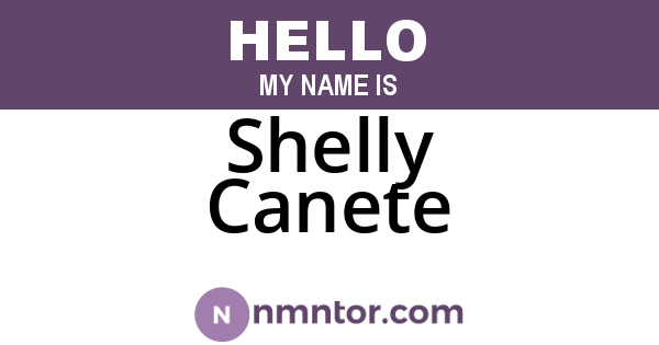 Shelly Canete