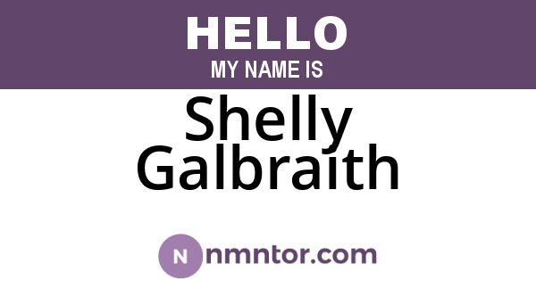 Shelly Galbraith