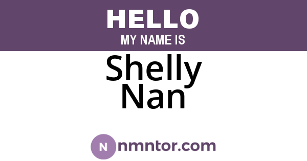 Shelly Nan