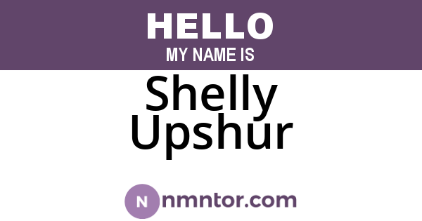 Shelly Upshur