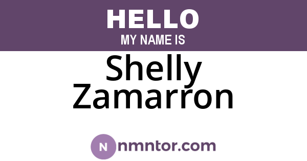 Shelly Zamarron