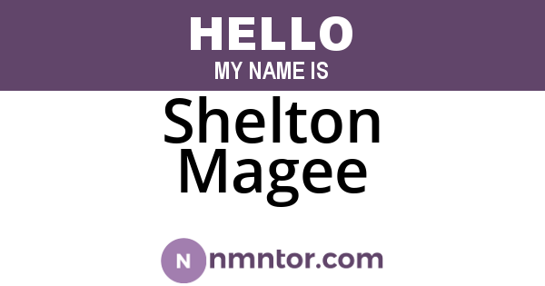 Shelton Magee