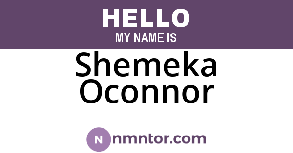 Shemeka Oconnor
