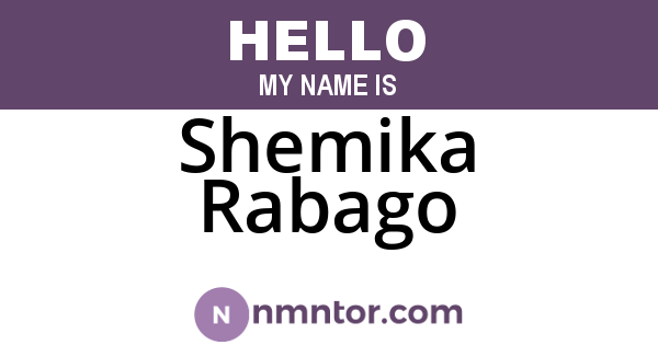 Shemika Rabago