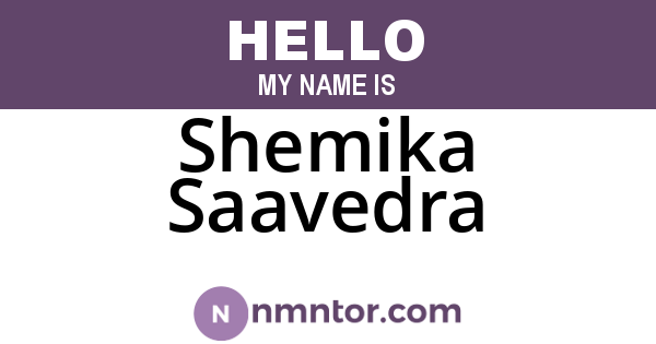 Shemika Saavedra