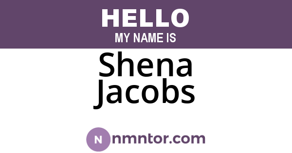 Shena Jacobs