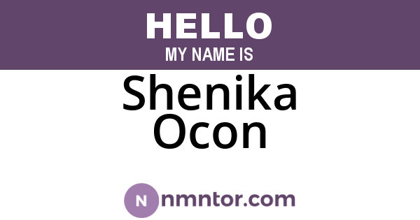 Shenika Ocon