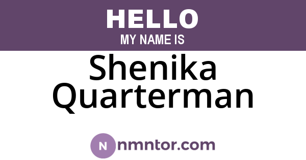 Shenika Quarterman