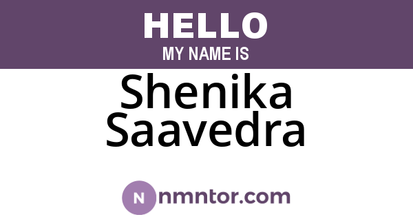 Shenika Saavedra