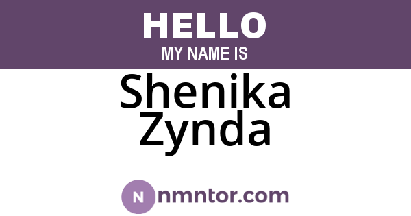 Shenika Zynda