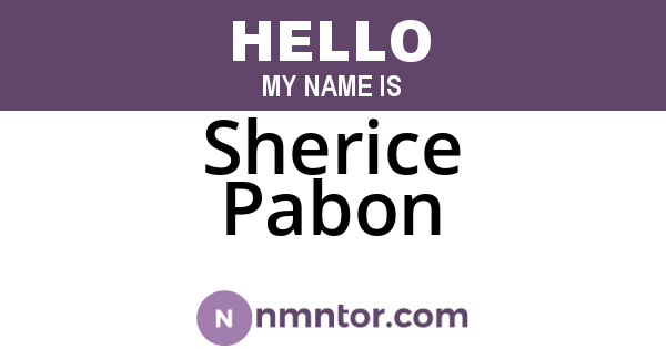 Sherice Pabon
