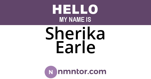 Sherika Earle