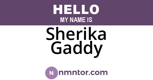 Sherika Gaddy