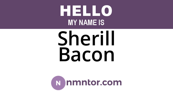 Sherill Bacon