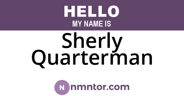 Sherly Quarterman