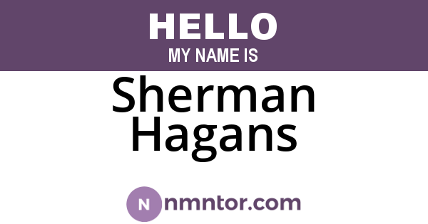 Sherman Hagans