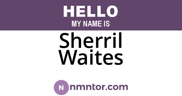 Sherril Waites