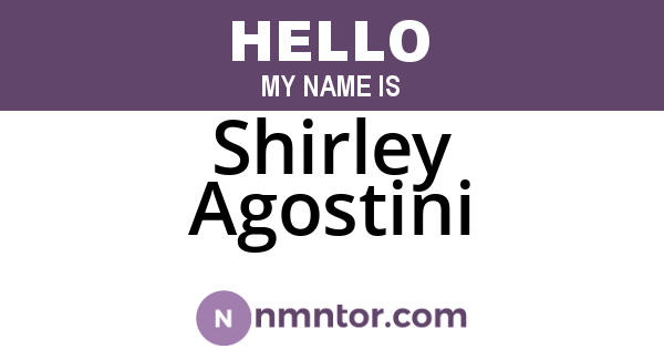 Shirley Agostini