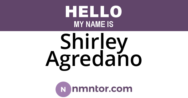 Shirley Agredano