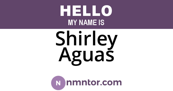 Shirley Aguas