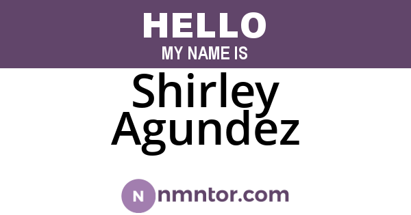 Shirley Agundez
