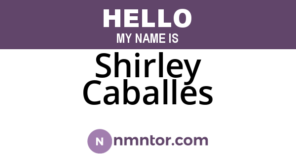 Shirley Caballes