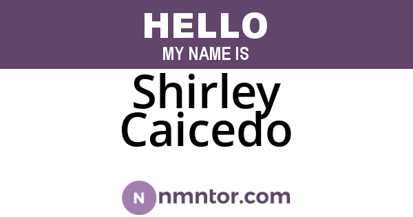 Shirley Caicedo