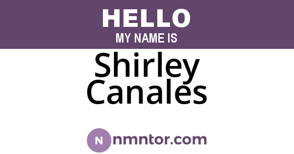 Shirley Canales