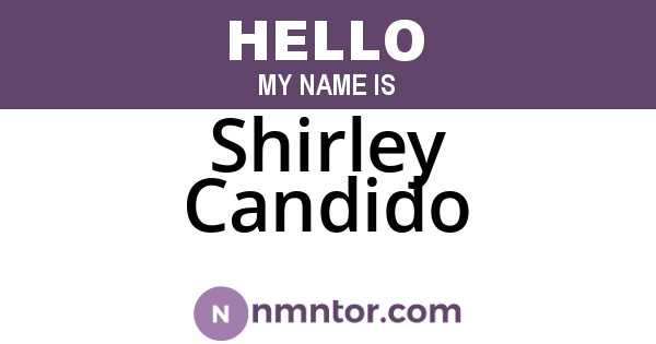 Shirley Candido