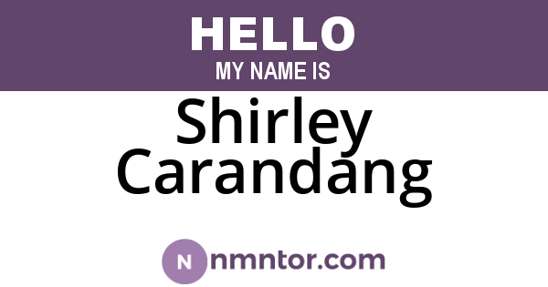 Shirley Carandang