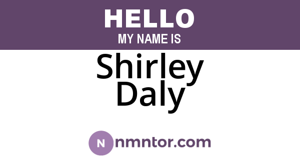 Shirley Daly