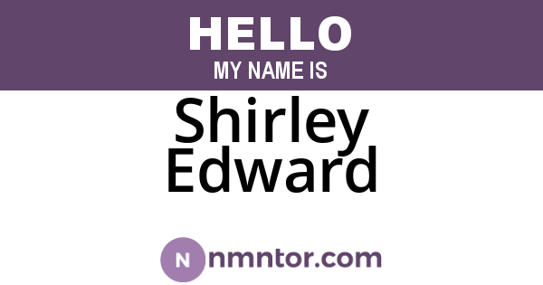 Shirley Edward