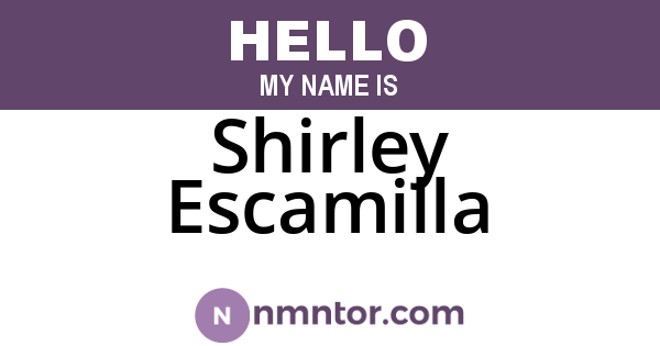 Shirley Escamilla