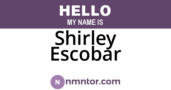 Shirley Escobar
