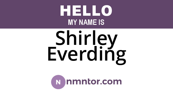 Shirley Everding